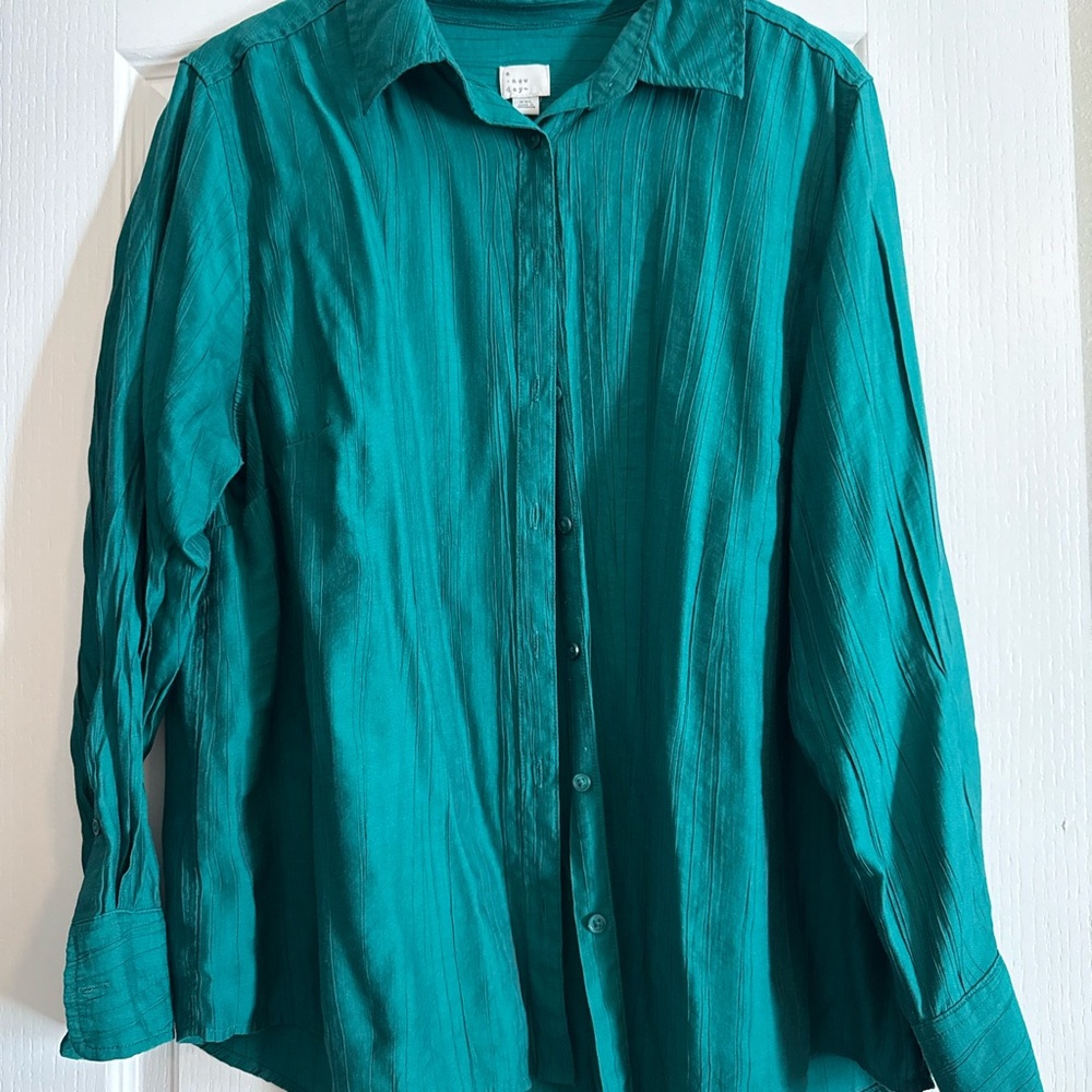 Target Teal Button Down Shirt